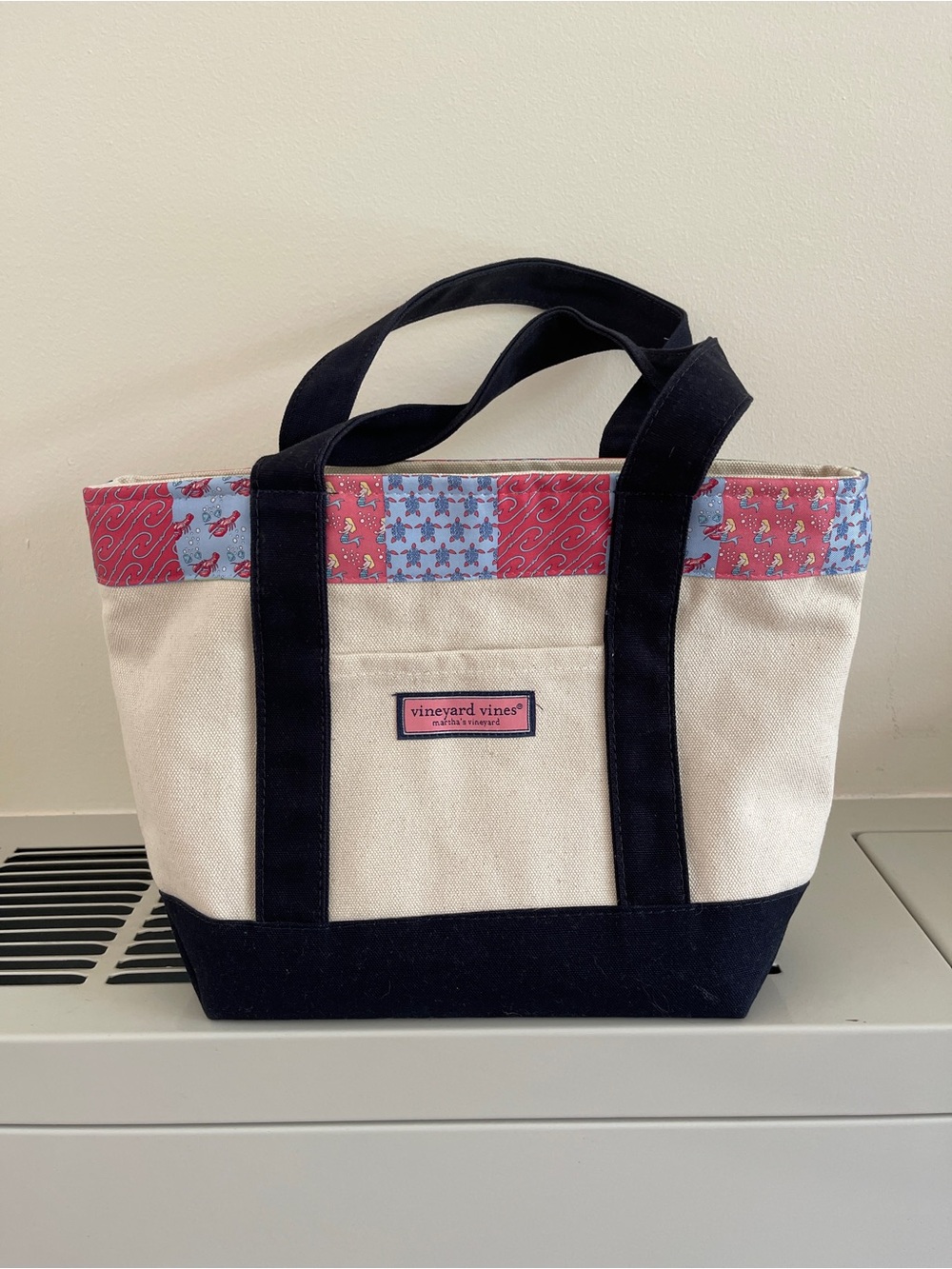 Vineyard Vines Mini Tote Patchwork NWT